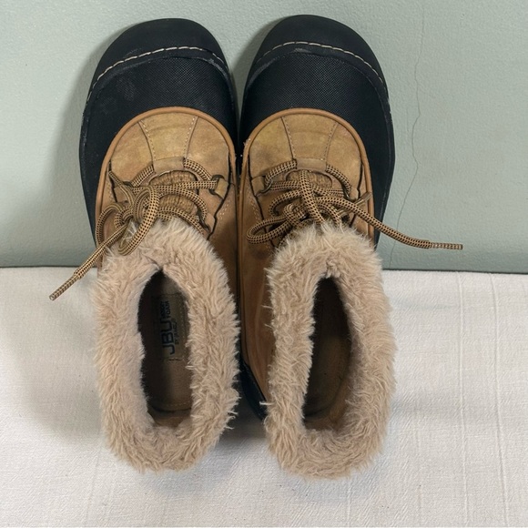 JBU by Jambu Jane Pull-On Waterproof Cold-Weather Ankle Boots-Tan/Black-Women 8 - Picture 8 of 14